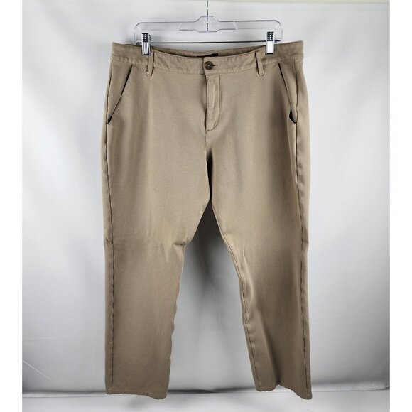 SOLD Paige Pants Mens 36x29 Tan Straight Leg Brennan Tech Trousers M817314-6892 - Picture 1 of 8